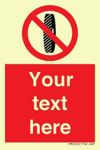 Custom Do Not Change Grinding Wheel Sign